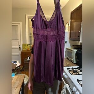 Plus Size Intimate Baby Doll Purple
